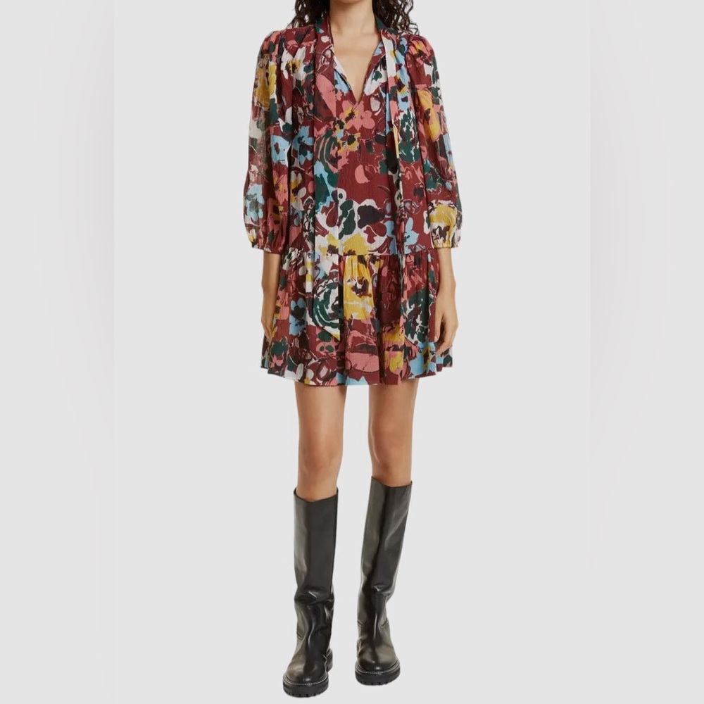 Tanya Taylor silk blend mini dress, S